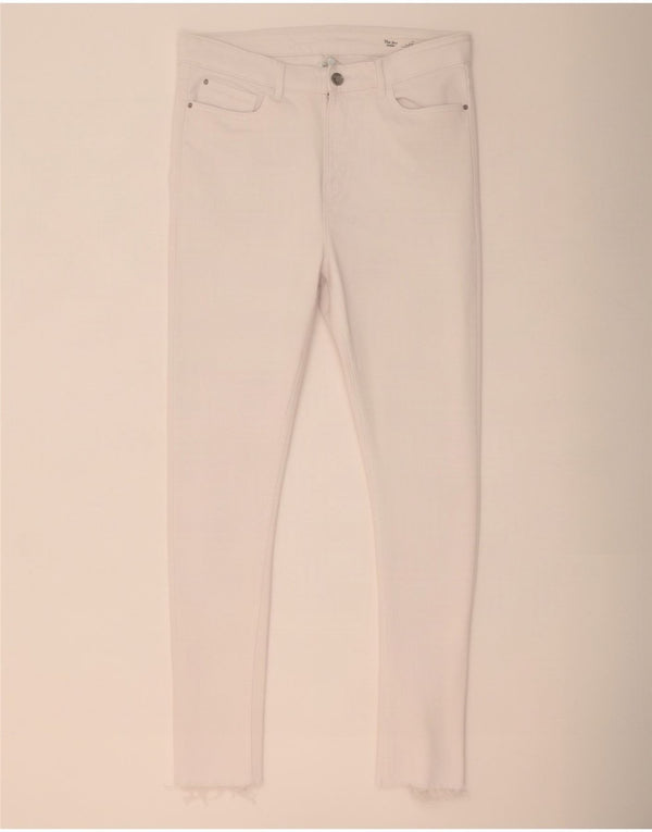 Marks & Spencer Womens The Ivy Skinny Jeans UK 12 Medium W31 L30 White
