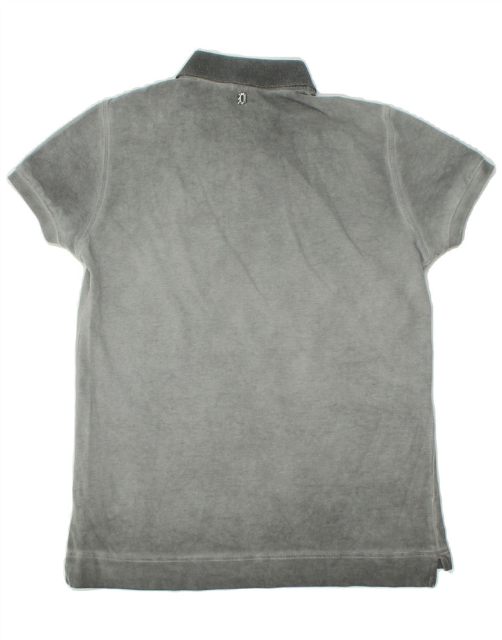 DONDUP Boys Polo Shirt 13-14 Years Grey Cotton Vintage Dondup and Second-Hand Dondup from Messina Hembry 