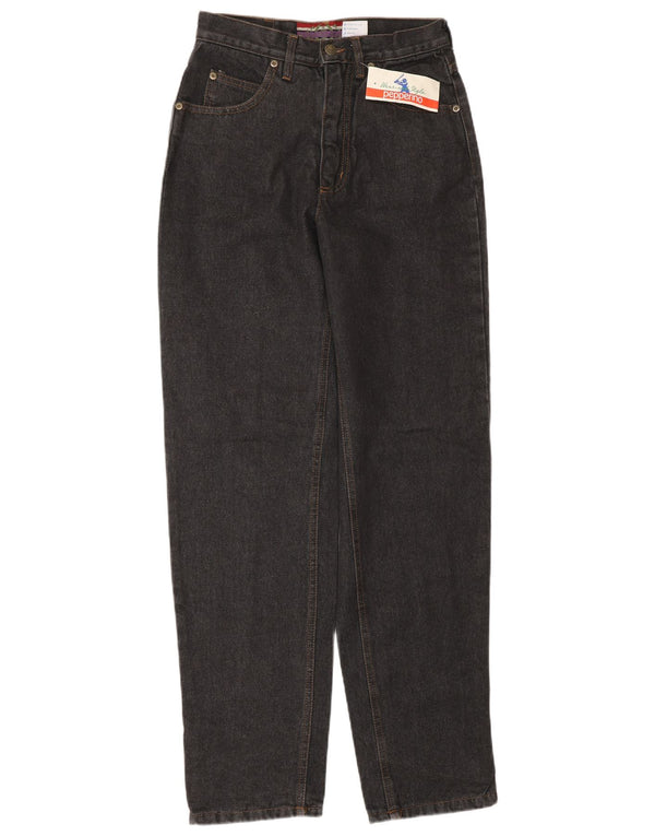 Pepperino piger tilspidsede højtaljede jeans 15-16 år W26 L32 sort bomuld