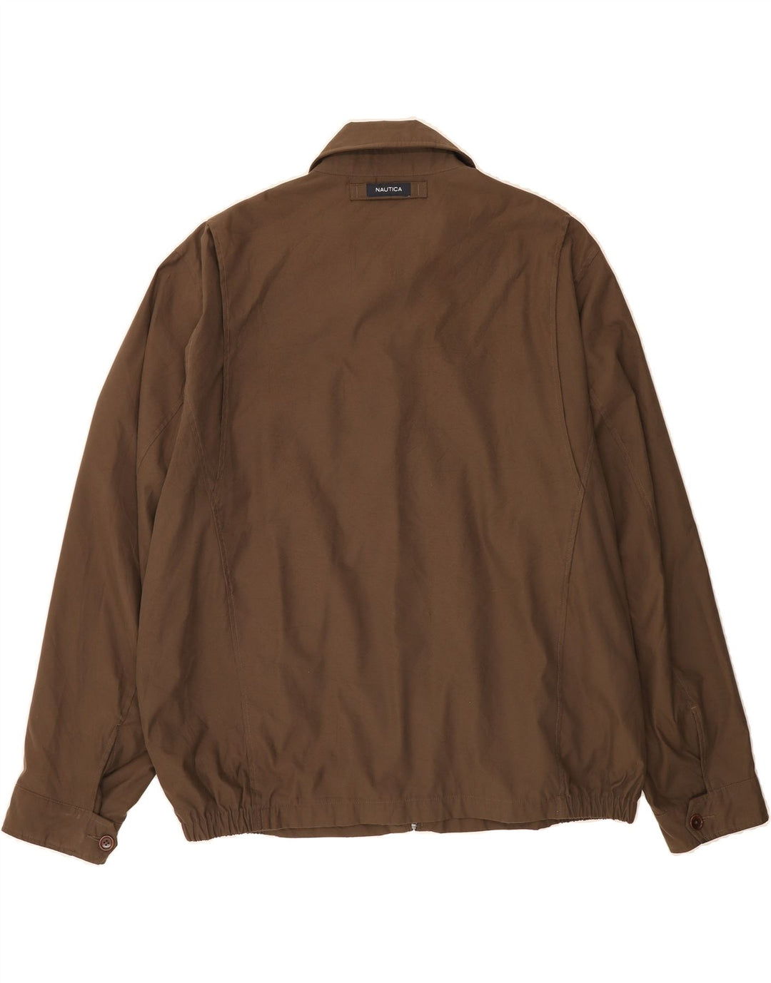 NAUTICA Mens Bomber Jacket UK 42 2XL Brown Polyester Vintage Nautica and Second-Hand Nautica from Messina Hembry 