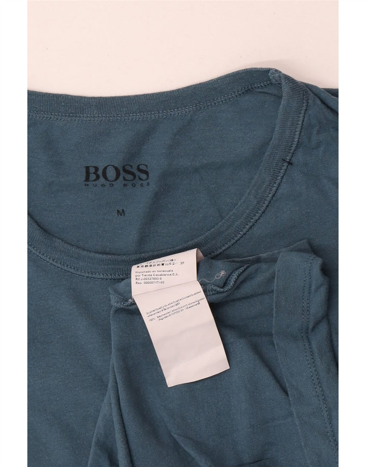 Hugo Boss Herre T-Shirt Top Medium Blå Bomuld