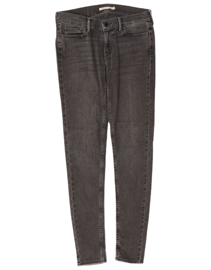 Levi's Dame 710 Super Skinny Jeans W29 L32 Grå Bomuld
