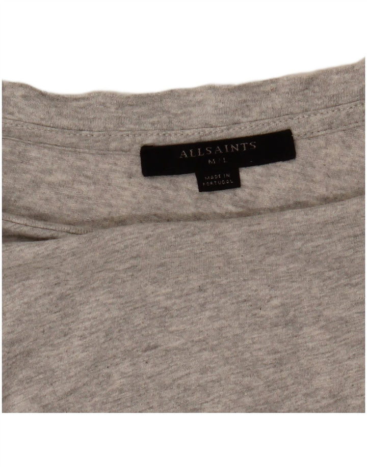 All Saints Herre T-Shirt Top Medium Grå