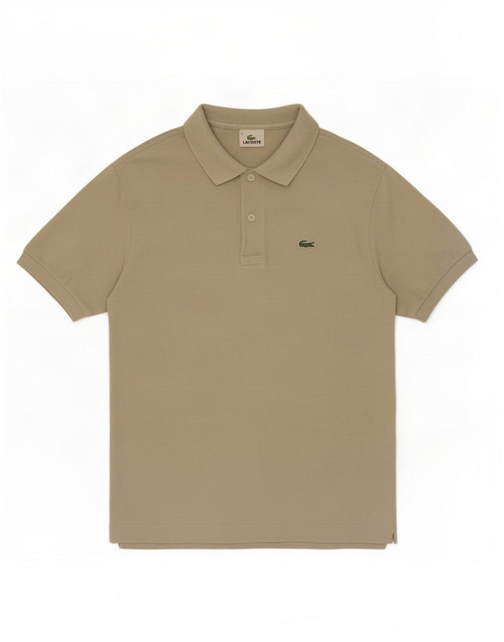 Lacoste Poloskjorte til mænd størrelse 4 Medium Beige Bomuld