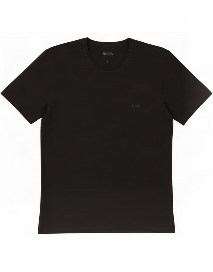 Hugo Boss Herre T-Shirt Top Medium Sort Bomuld
