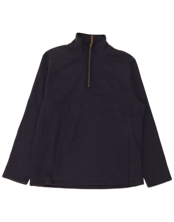 Mountain Warehouse Herre Zip Neck Træningsdragt Top Large Navy Blue Sports