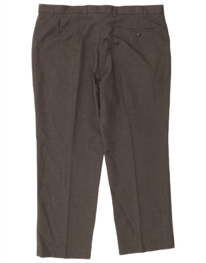 Marks & Spencer Straight Suit Bukser til mænd W40 L29 Grå polyester