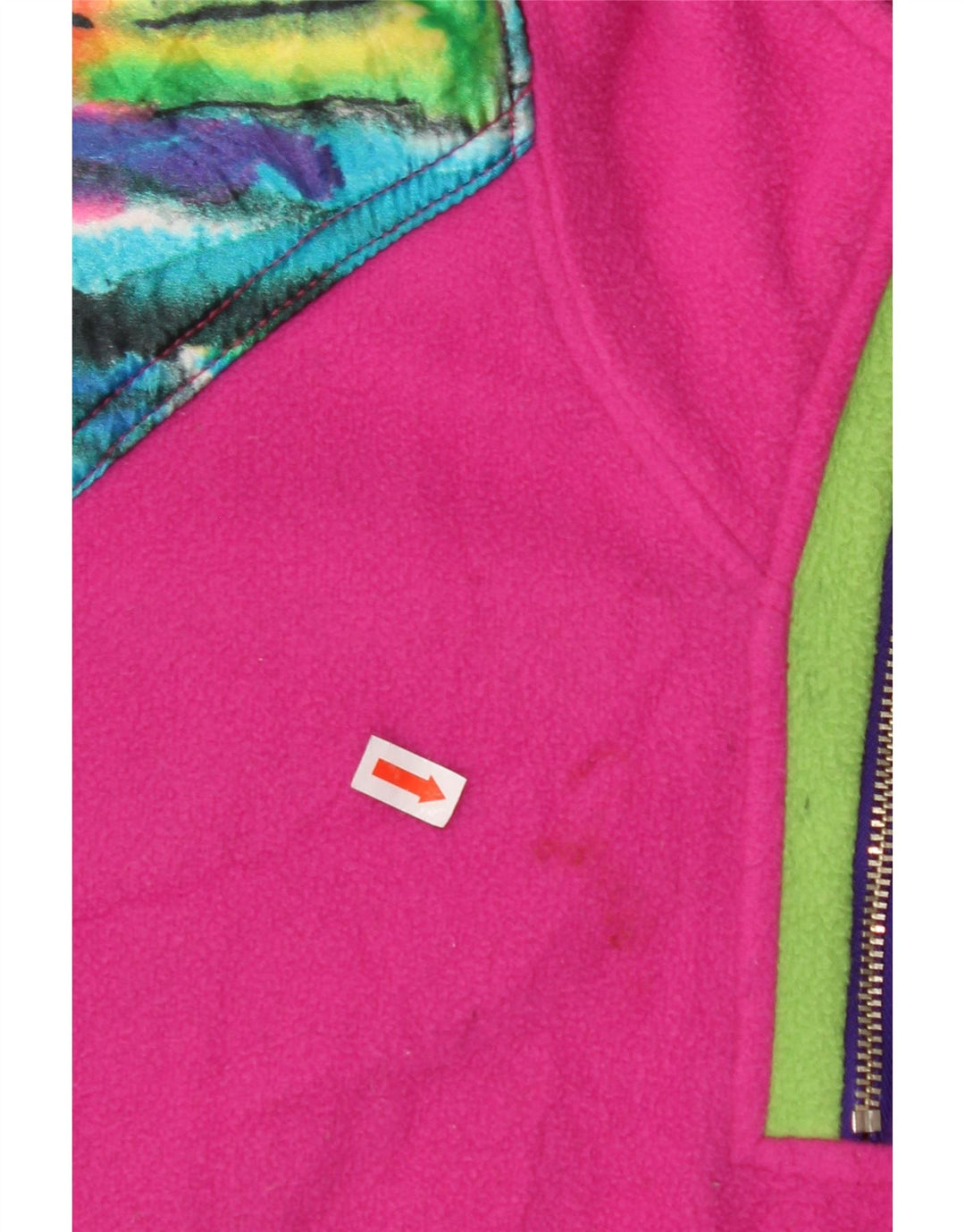 MASER M Oversized grafisk fleecetrøje til kvinder EU 40 Medium Pink