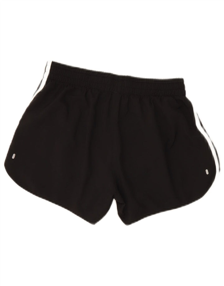 ADIDAS sportsshorts til kvinder UK 10 Small Black Polyester