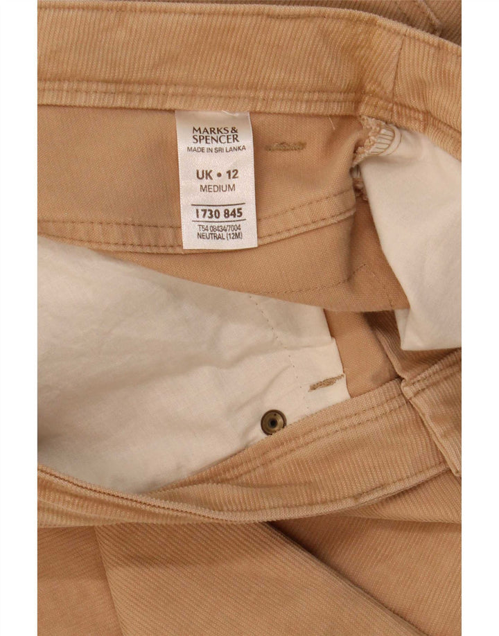 Marks & Spencer fløjlsbukser til kvinder UK 12 Medium W32 L29 Beige