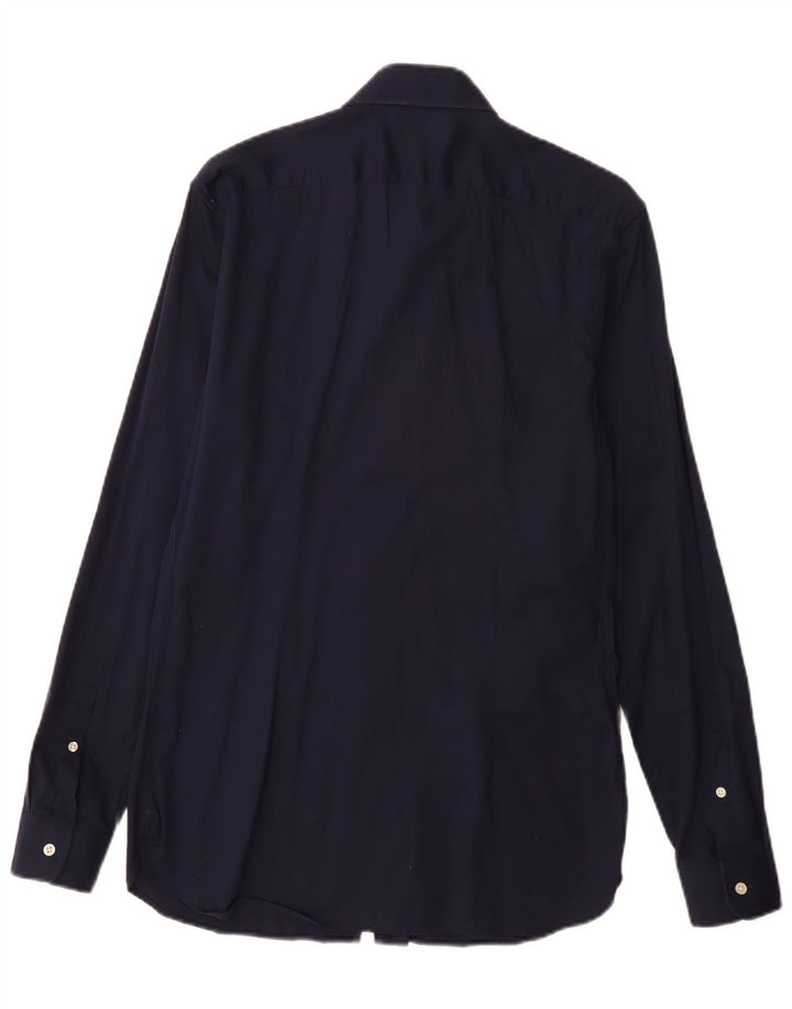 REISS Slim Fit skjorte til mænd, medium marineblå