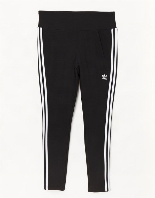 Adidas Womens Crop Leggings UK 20/22 XL Sort bomuld