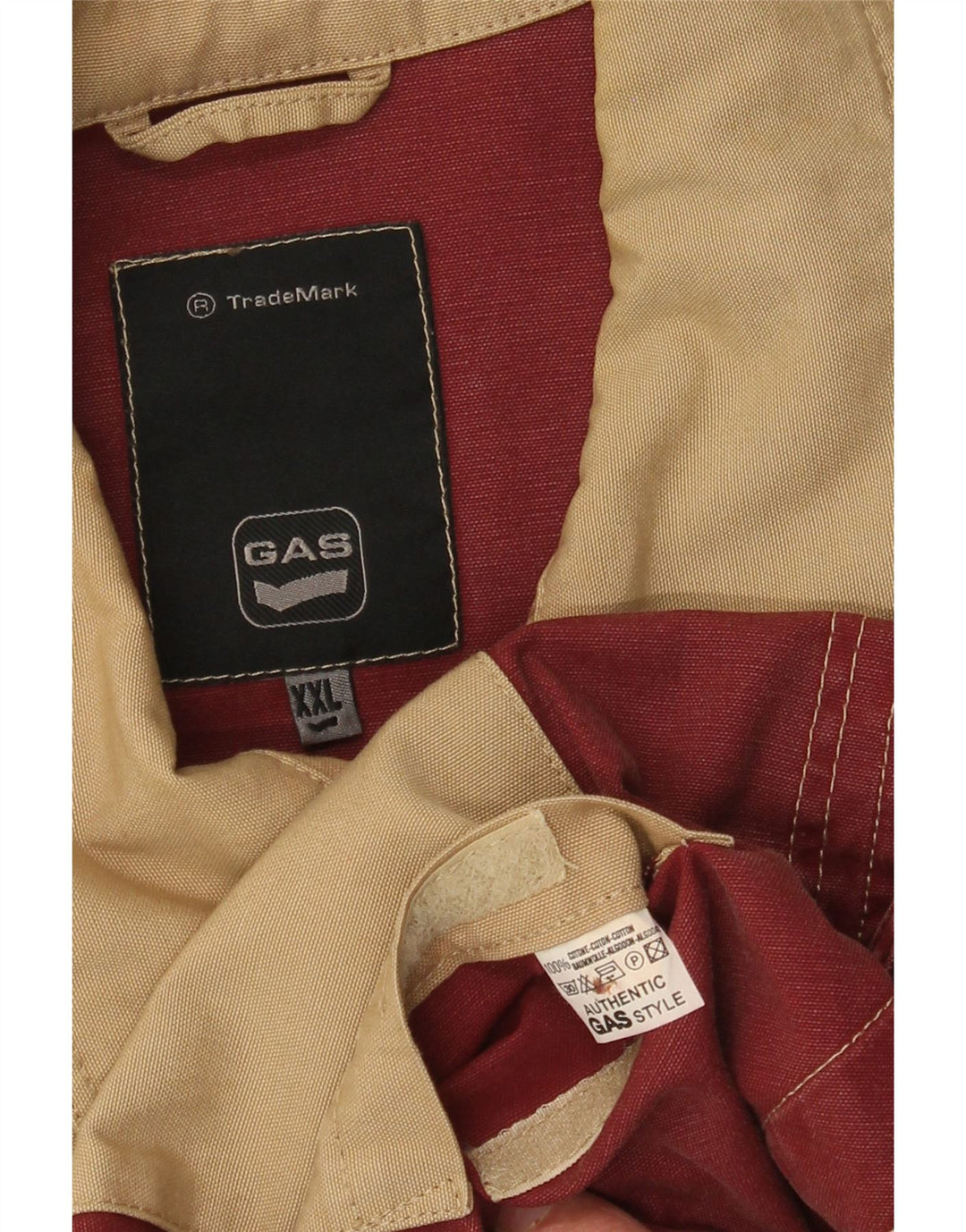 Gas Herre Utility Jacket UK 44 2XL Beige Bomuld