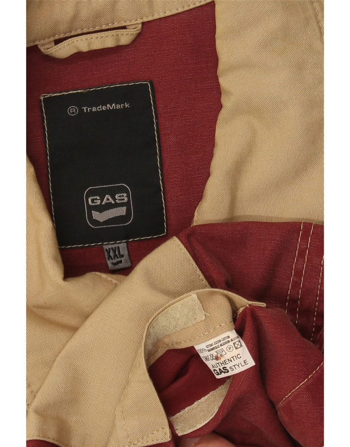Gas Herre Utility Jacket UK 44 2XL Beige Bomuld