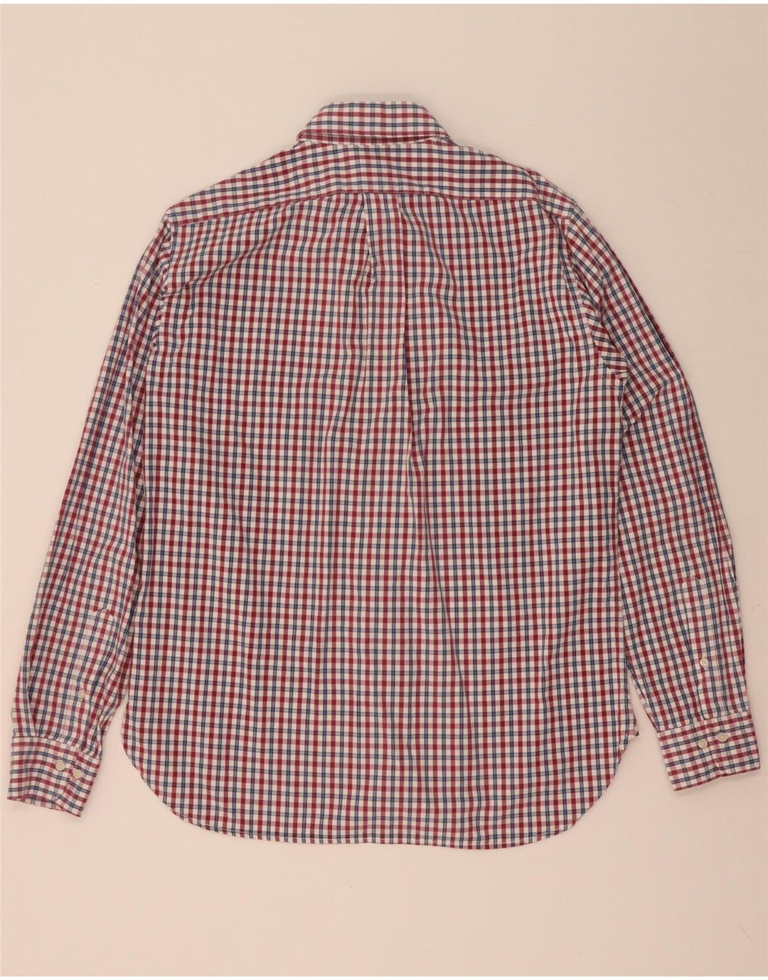 Marina Yachting Herre Regular Fit skjorte str. 42 Large Red Gingham Cotton