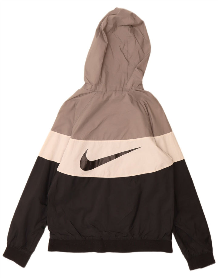 Nike Regnjakke med hætte til drenge 12-13 år Stor flerfarvet nylon