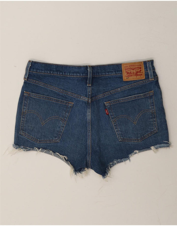 Levi's Womens 501 denimshorts W29 Små blå bomuld