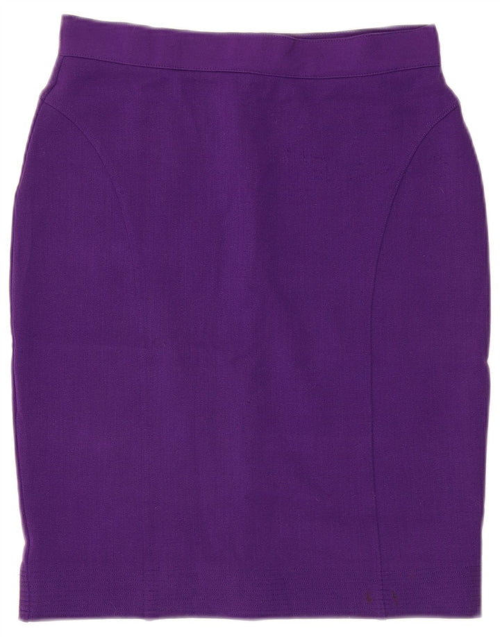 Versace Pencil Skirt til kvinder IT 46 Large W30 Purple