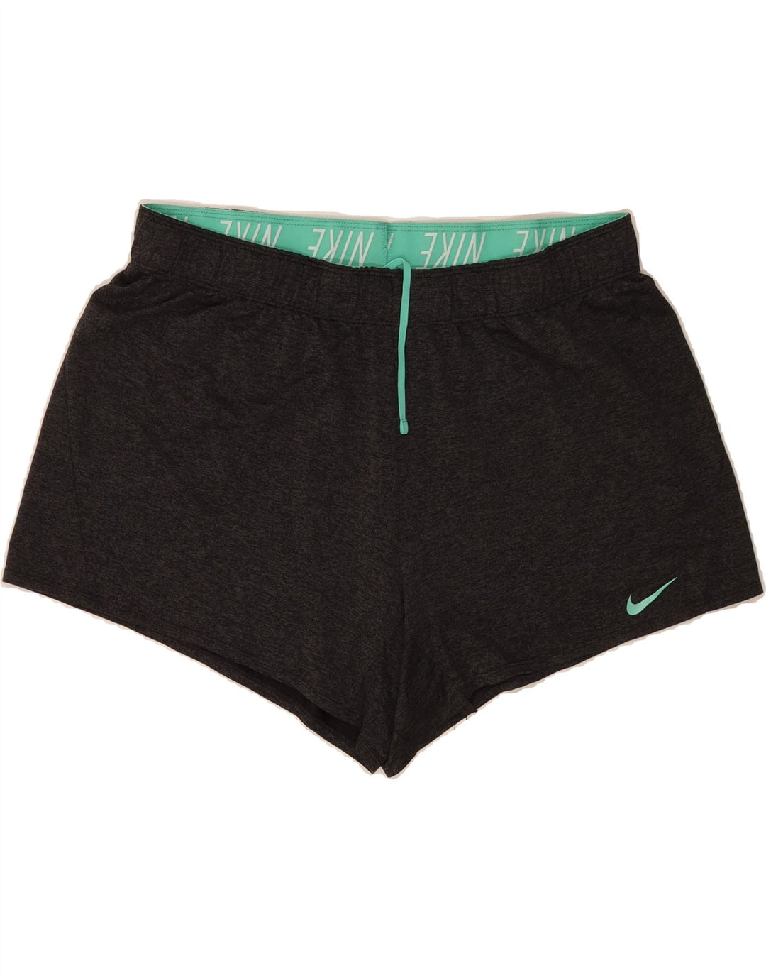 NIKE Womens Dri Fit Sport Shorts UK 18 XL Grey Polyester Vintage Nike and Second-Hand Nike from Messina Hembry 
