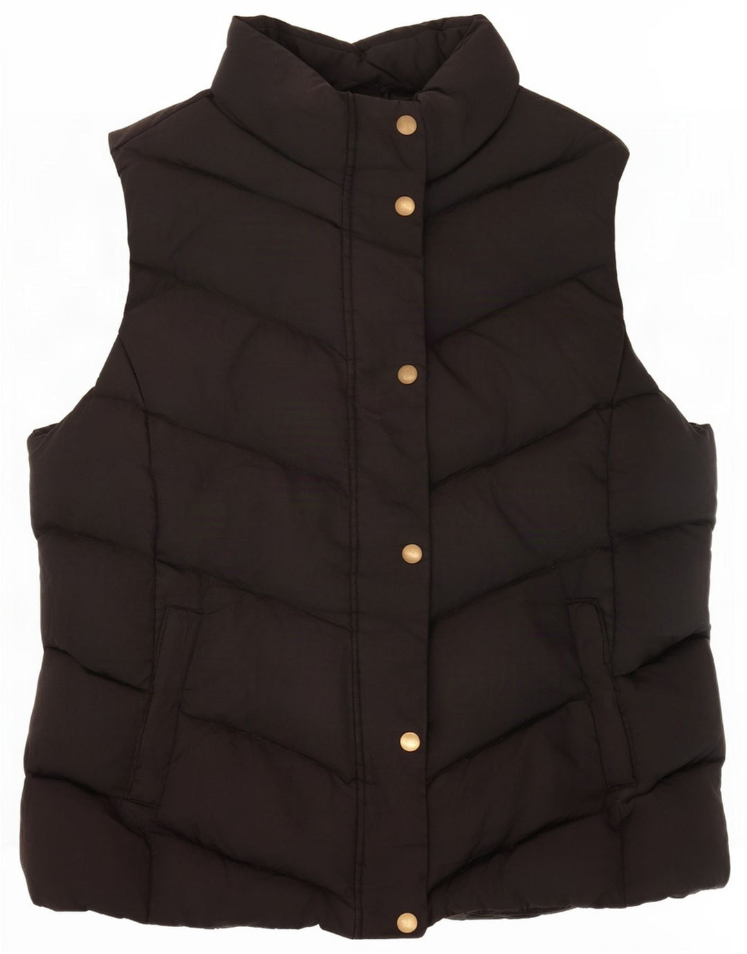 Gap Womens Polstret Gilet UK 16 Large Black Polyester
