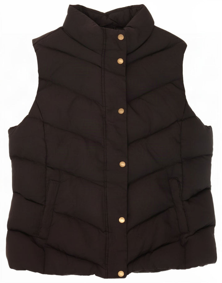 Gap Womens Polstret Gilet UK 16 Large Black Polyester