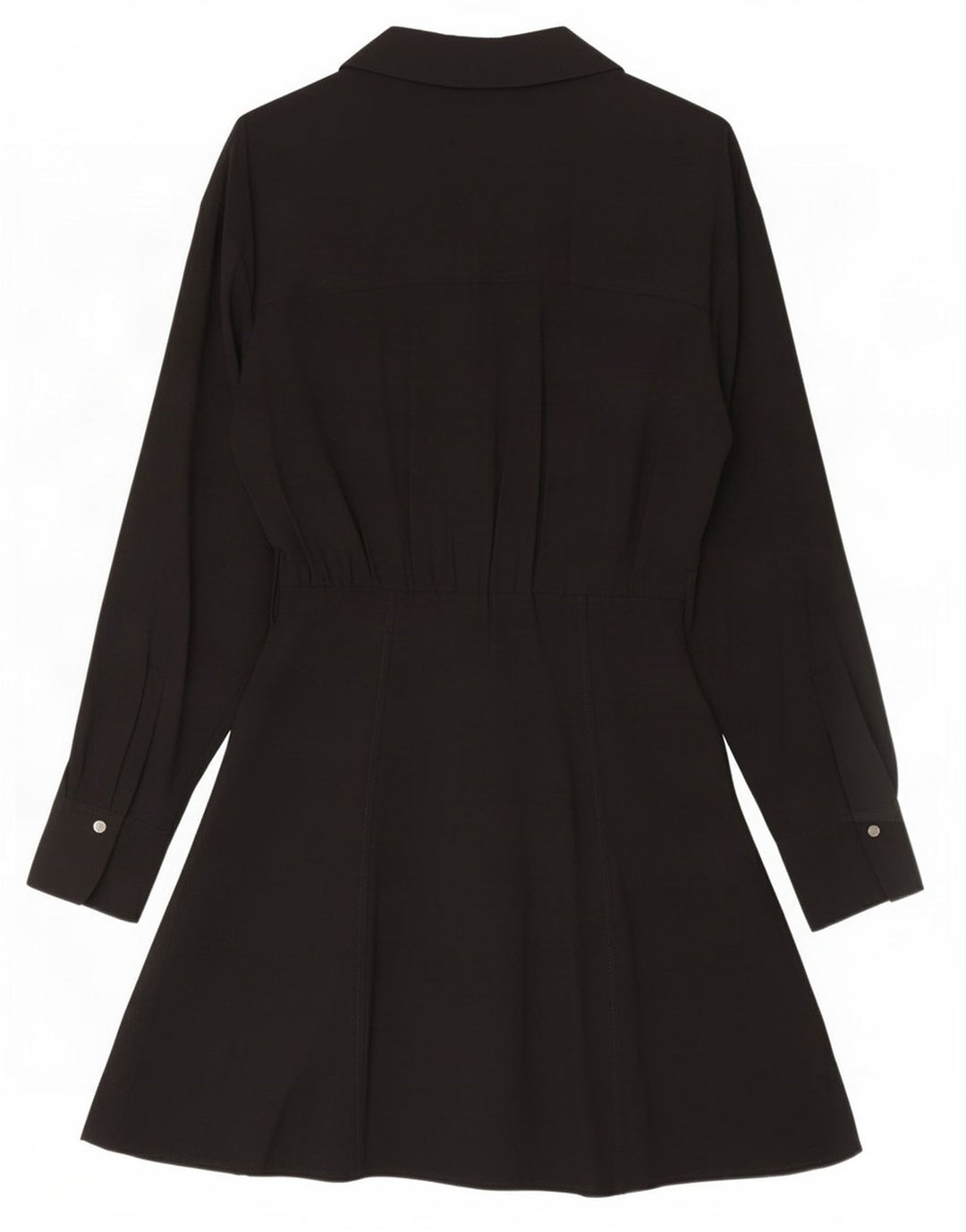 Zara skjortekjole til kvinder UK 12 Medium Black Viscose
