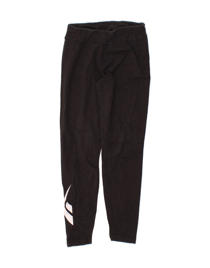 REEBOK Womens Leggings UK 4/6 Small Black Cotton Vintage Reebok and Second-Hand Reebok from Messina Hembry 