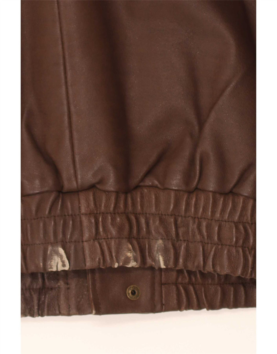 John F Gee Herre Læder Gilet UK 38 Medium Brown