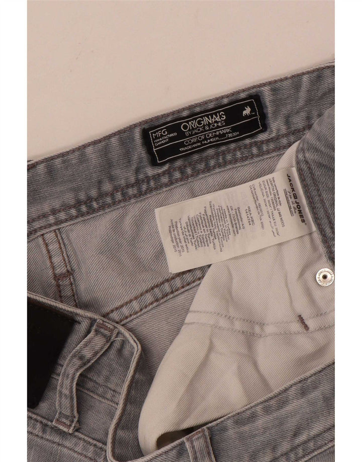Jack & Jones Herre Tim Slim Jeans W30 L34 Grå Bomuld