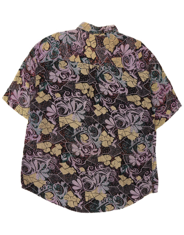 ORSO POETA Kortærmet Herreskjorte 2XL Multifarvet Paisley Viscose