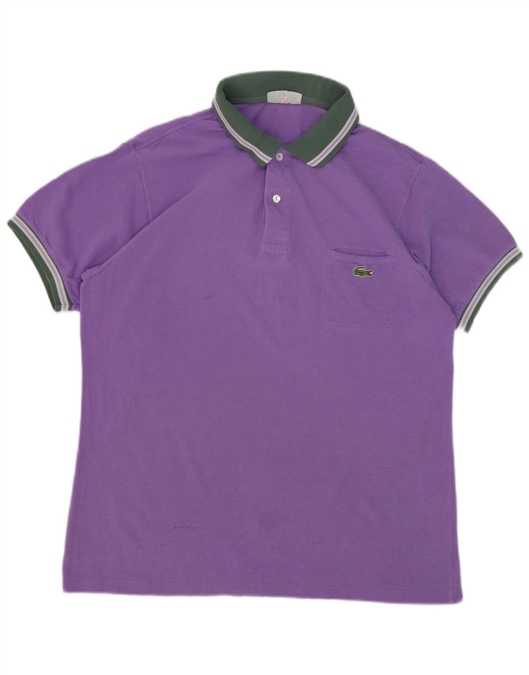 Lacoste herre poloskjorte str. 5 Large Lilla bomuld
