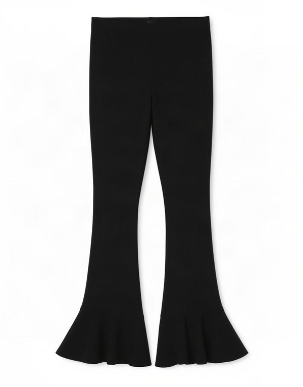 Topshop Dame Flare Bukser UK 14 Large Black Polyester