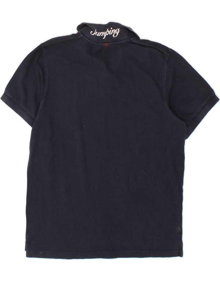 SUN68 Mens Polo Shirt Large Navy Blue Cotton Vintage Sun68 and Second-Hand Sun68 from Messina Hembry 