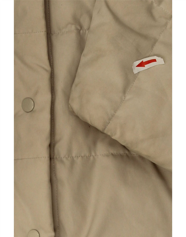 Sergio Tacchini Dame Hætte Polstret Frakke UK 20 2XL Beige