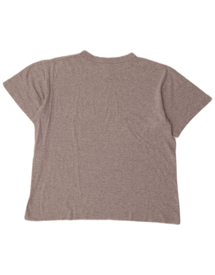 Champion Herre Grafisk T-Shirt Top Stor Grå Akryl