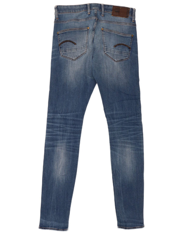 Replay Mens Skinny Jeans W30 L34 Blue Cotton