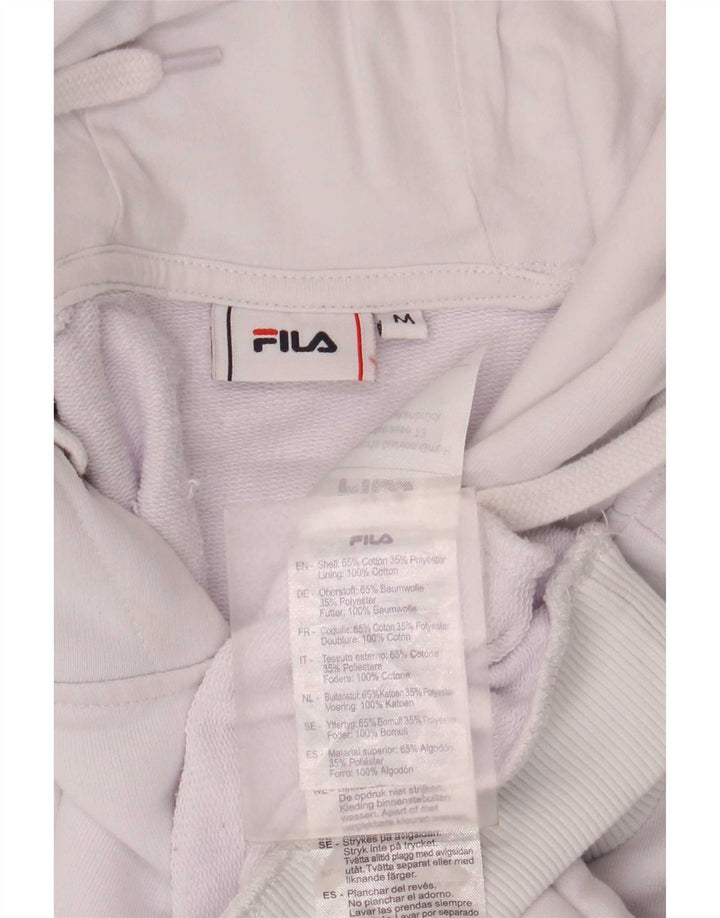 Fila Herre grafisk hættetrøje Jumper Medium White Colourblock Bomuld
