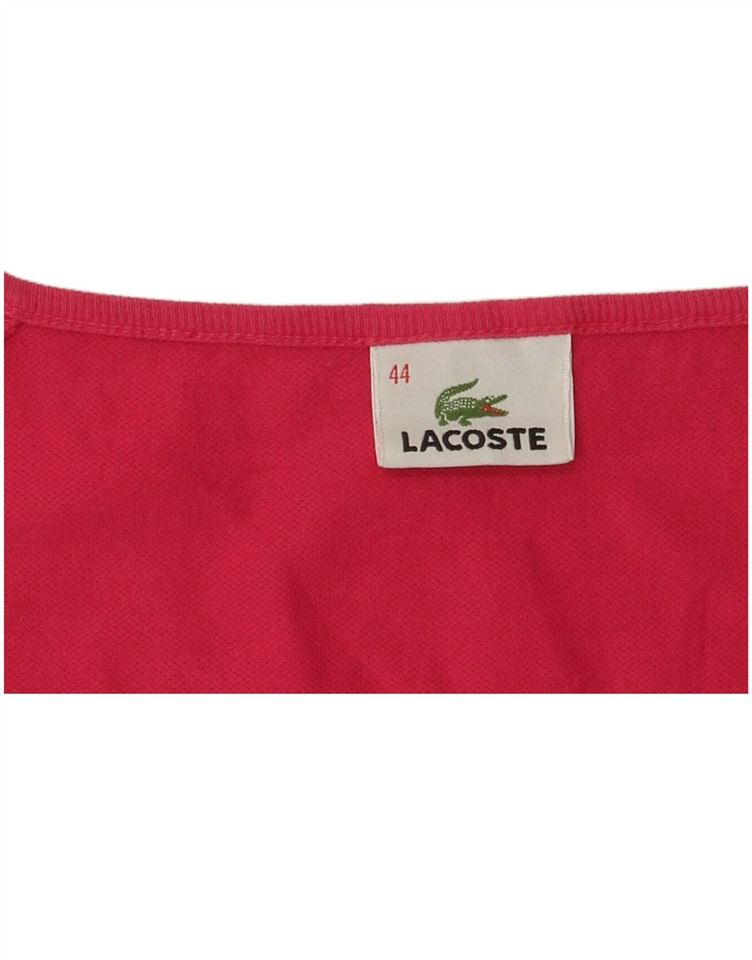 LACOSTE T-shirt top til kvinder Str. 44 Large Rød