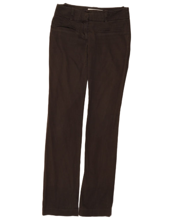 Zara Womens Slim Casual Trousers EU 34 2XS W24 L33 Brown
