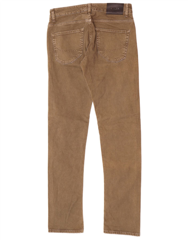 SIVIGLIA Dame Slim Jeans W32 L33 Beige Bomuld
