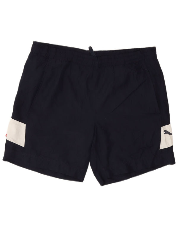 Puma Herre Sportshorts Medium Navy Blue Colourblock Polyester