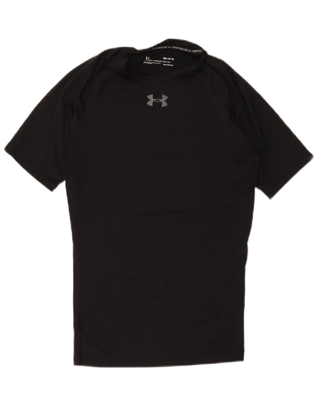 Under Armour Herre Compression T-Shirt Top Medium Sort Polyester