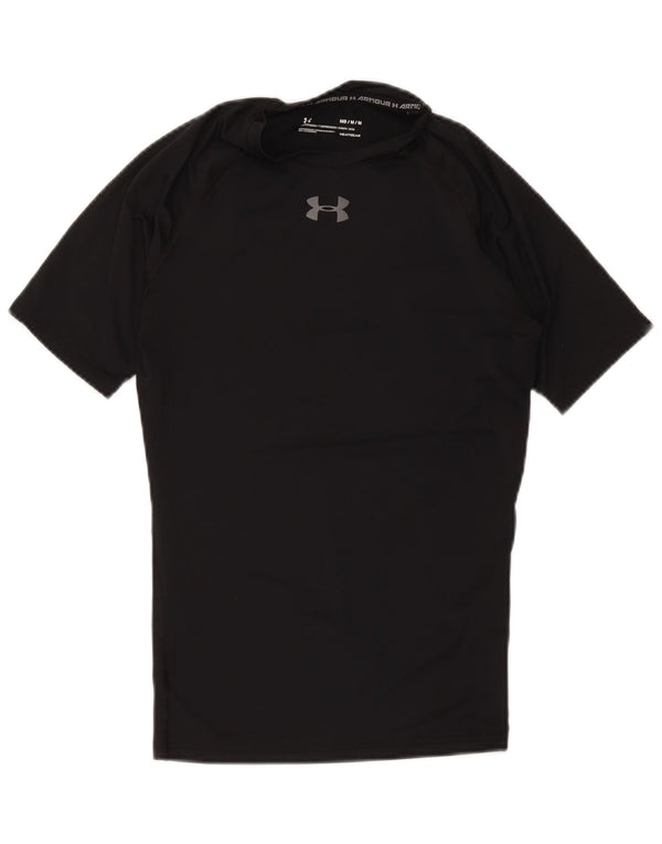Under Armour Herre Compression T-Shirt Top Medium Sort Polyester