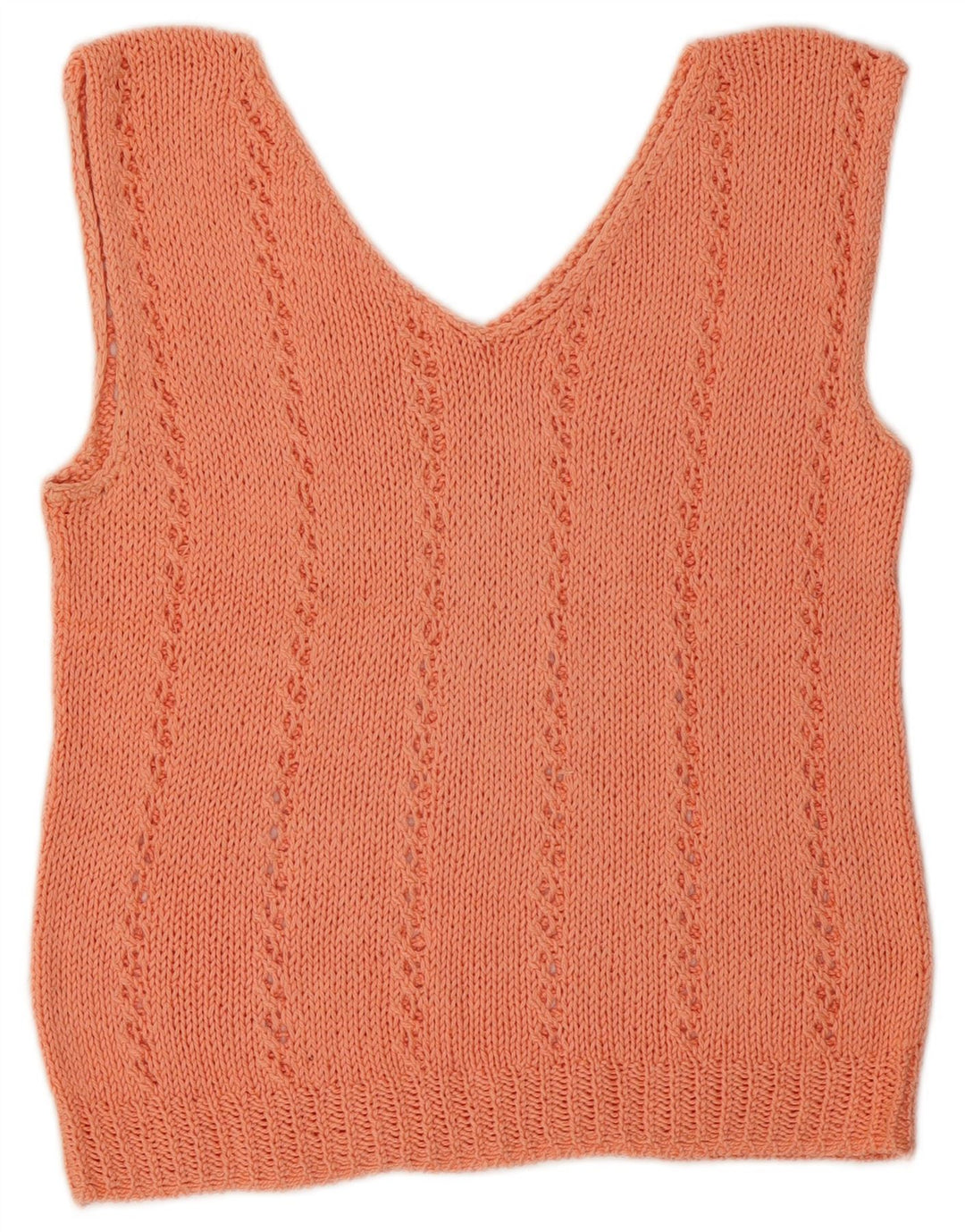 VINTAGE Dame Vest Tank Top UK 14 Medium Pink