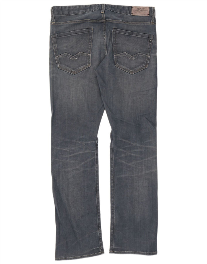 Replay Herre Slim Jeans W33 L31 Blå