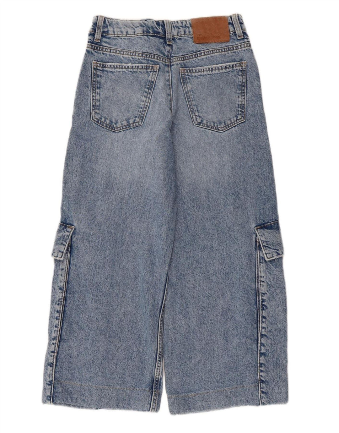 Zara Boys Cargo Capri Jeans 13-14 År W28 L22 Blå