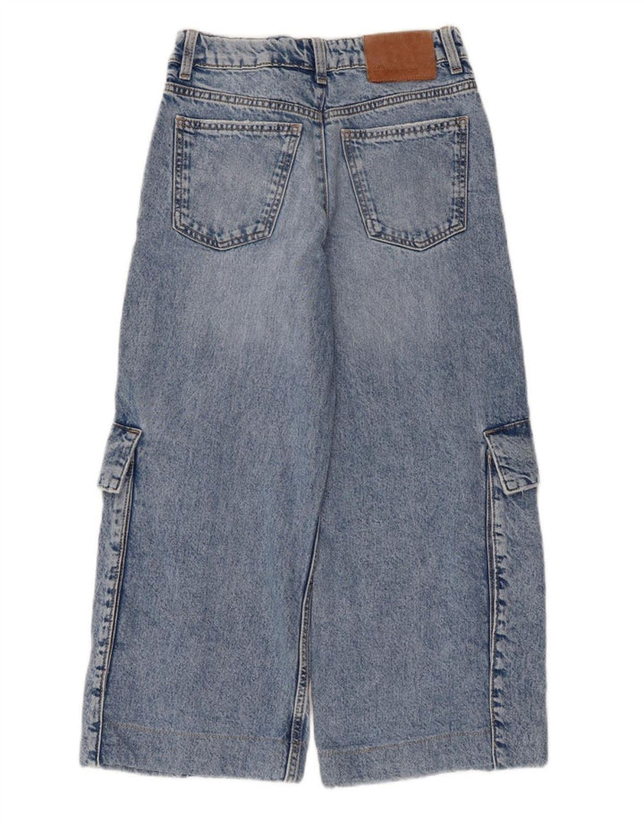 Zara Boys Cargo Capri Jeans 13-14 År W28 L22 Blå