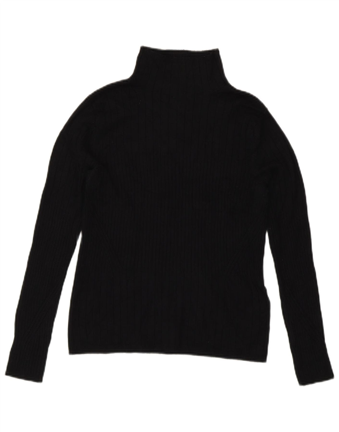Marks & Spencer Dame Rullehals sweater UK 10 Small Black Viscose
