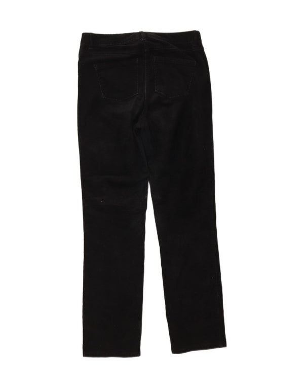 Marks & Spencer lige fløjlsbukser til kvinder UK 10 Small W30 L29 Black
