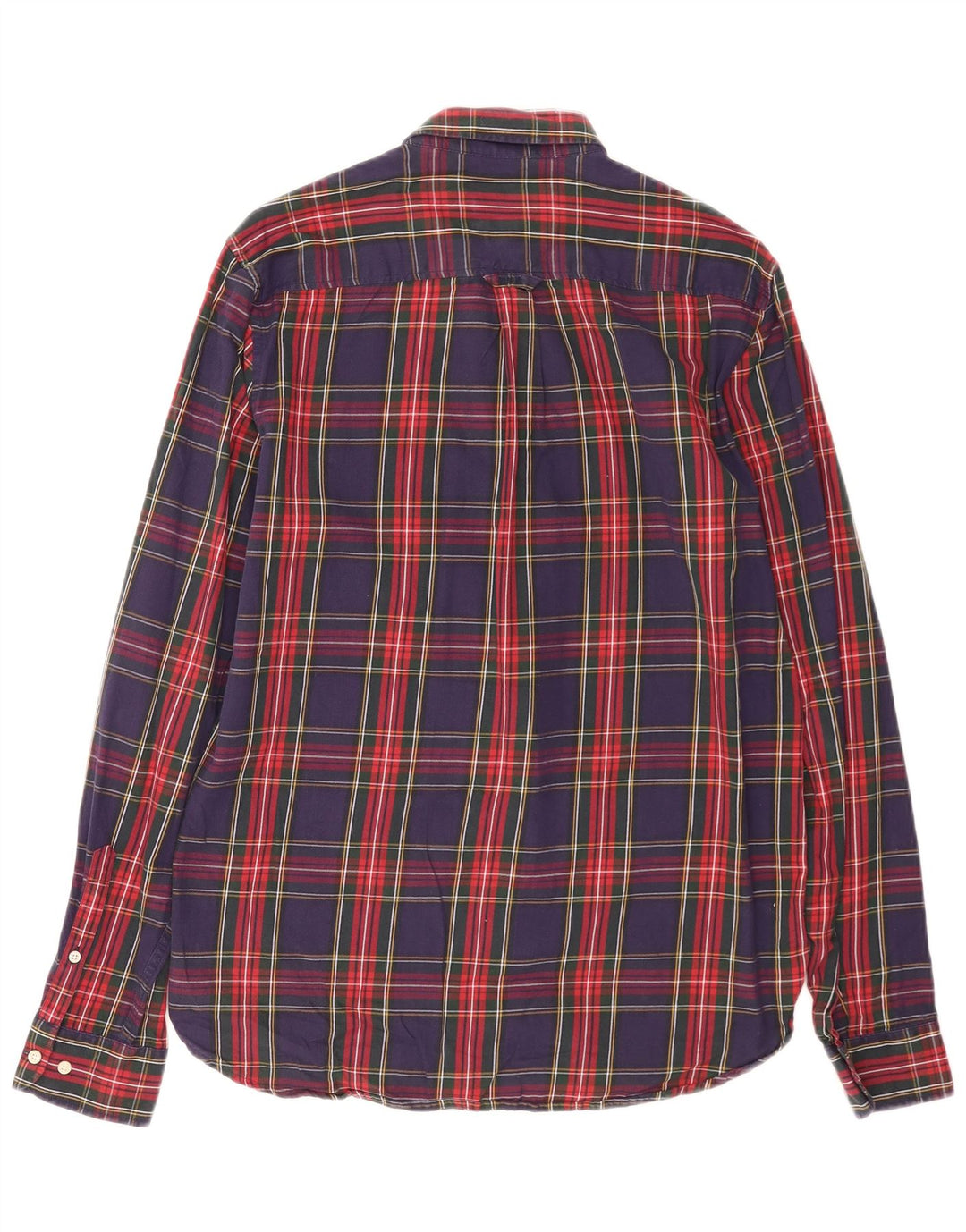 Superdry Flanelskjorte til mænd, medium marineblå ternet bomuld